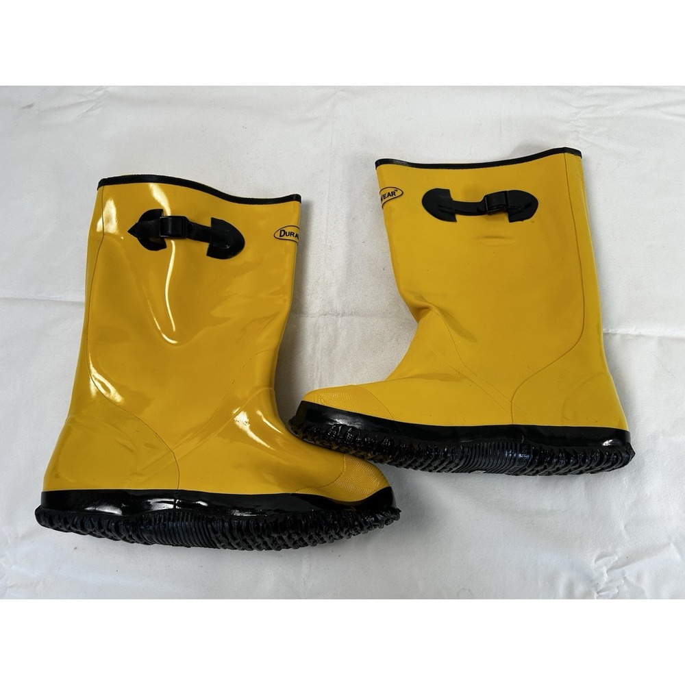 Uline Rubber Boots Yellow Durawear Size 12 S-10486 - Picture 9 of 11